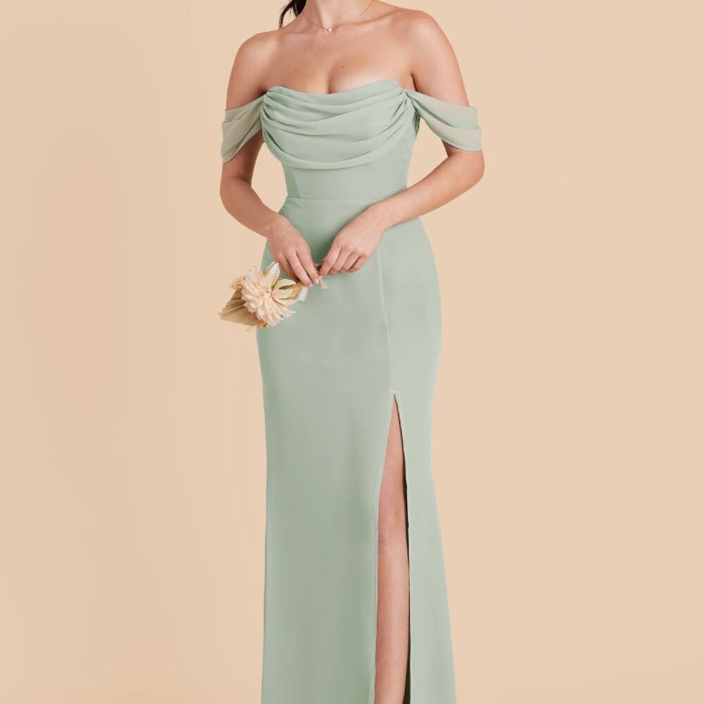 Birdy Grey Mira Chiffon Dress in Sage